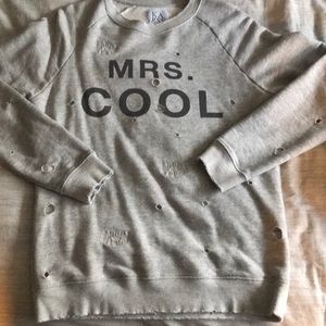 Zoe karssen “mrs cool” distressed sweater